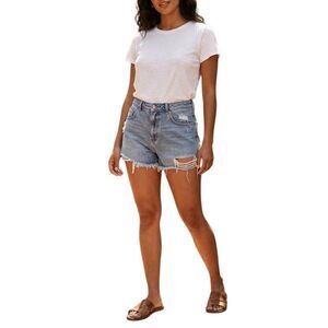 PACSUN distressed High rise mom shorts size 30